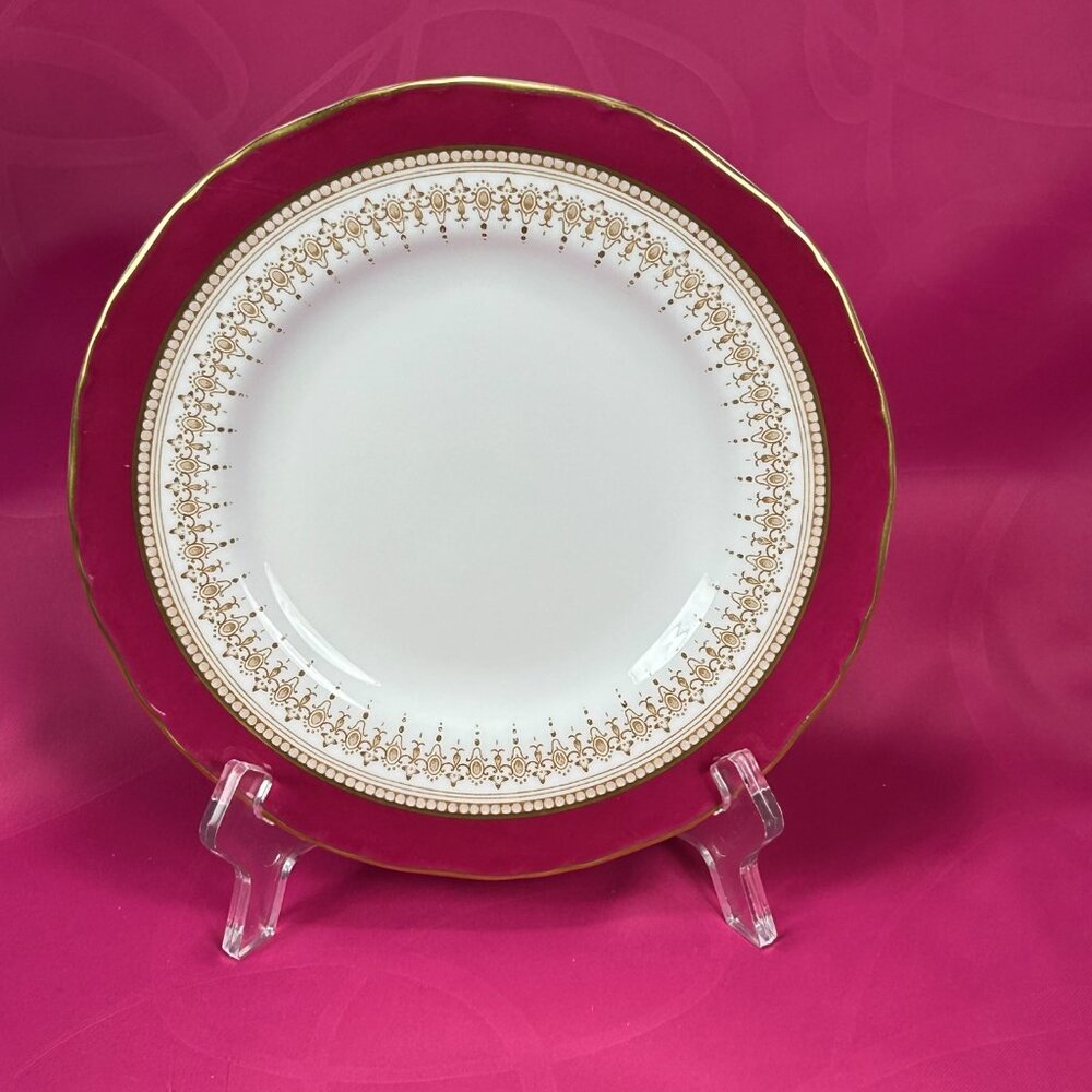 Royal Worcester Regency Ruby bone china salad plate